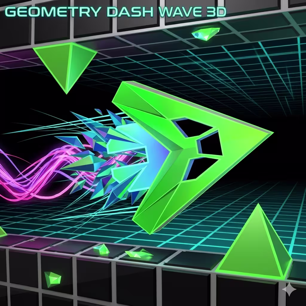 Geometry Dash Wave 3D