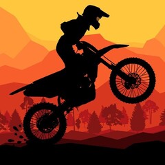 Sunset Bike Racing